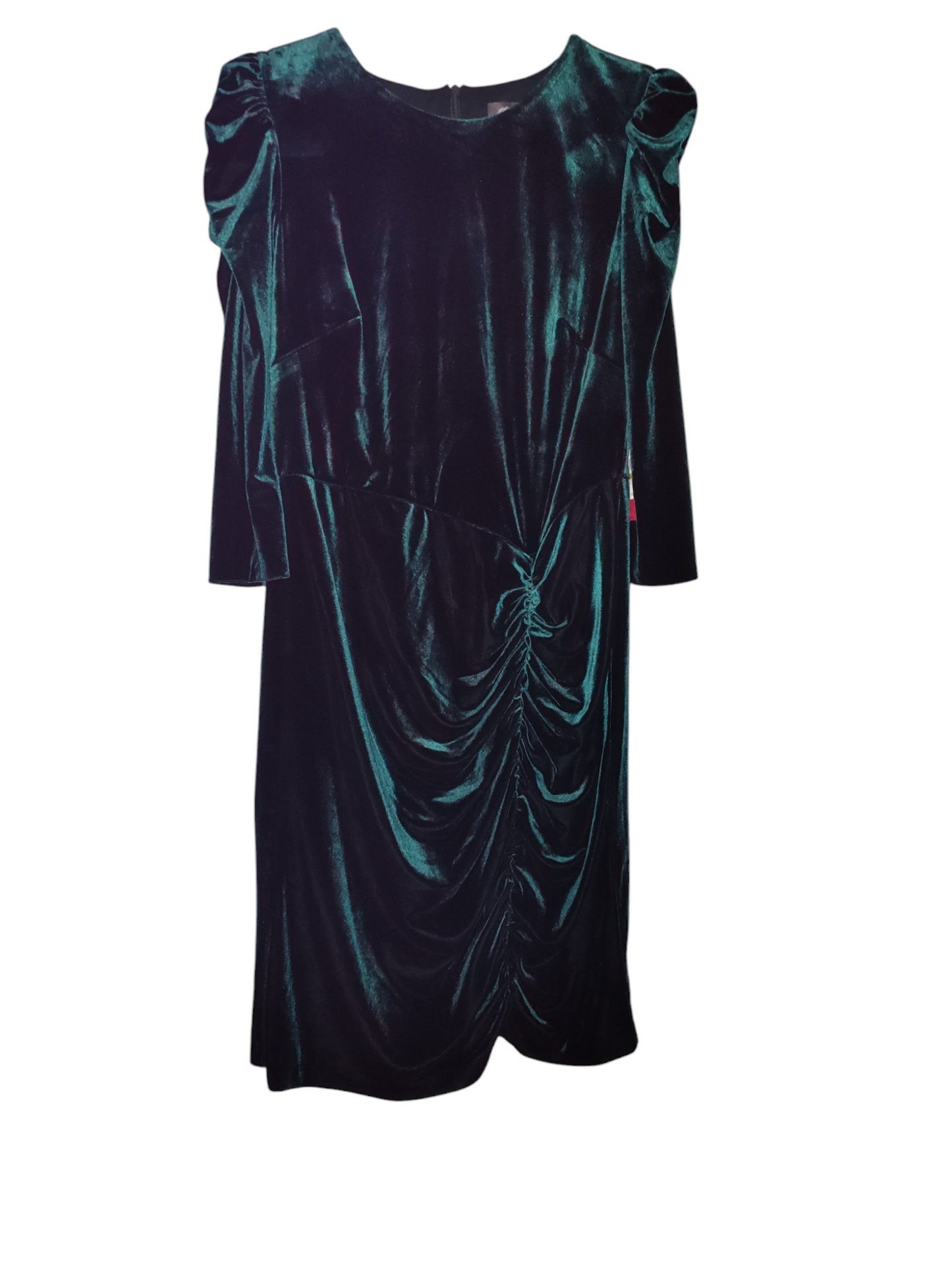 Robe moulante froncée en velours pour femme Vince Camuto
