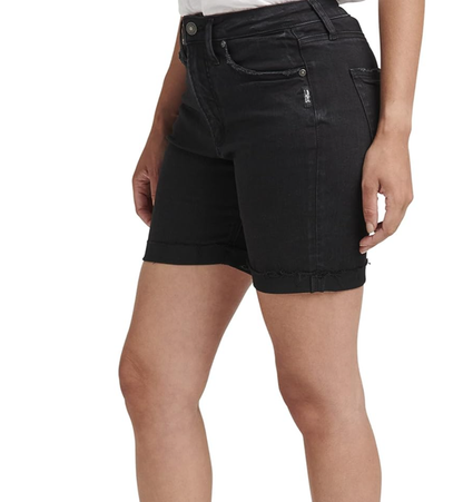 Silver Jeans Co. Women's Sure Thing High Rise Long denim Short-Legacy