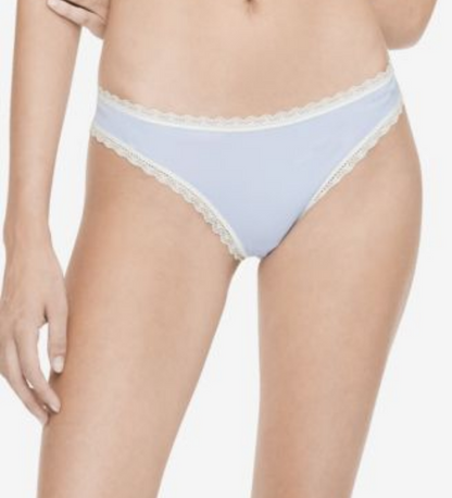 Calvin Klein Womens Lace-Trim Thong QD3705