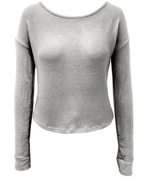 Alfani Long-Sleeve Knit Sleep Top