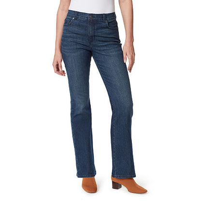 Gloria Vanderbilt Amanda Button-Front Bootcut Jeans Sanford Wash