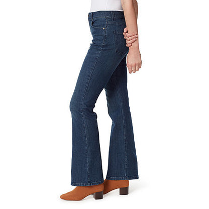 Gloria Vanderbilt Amanda Button-Front Bootcut Jeans Sanford Wash