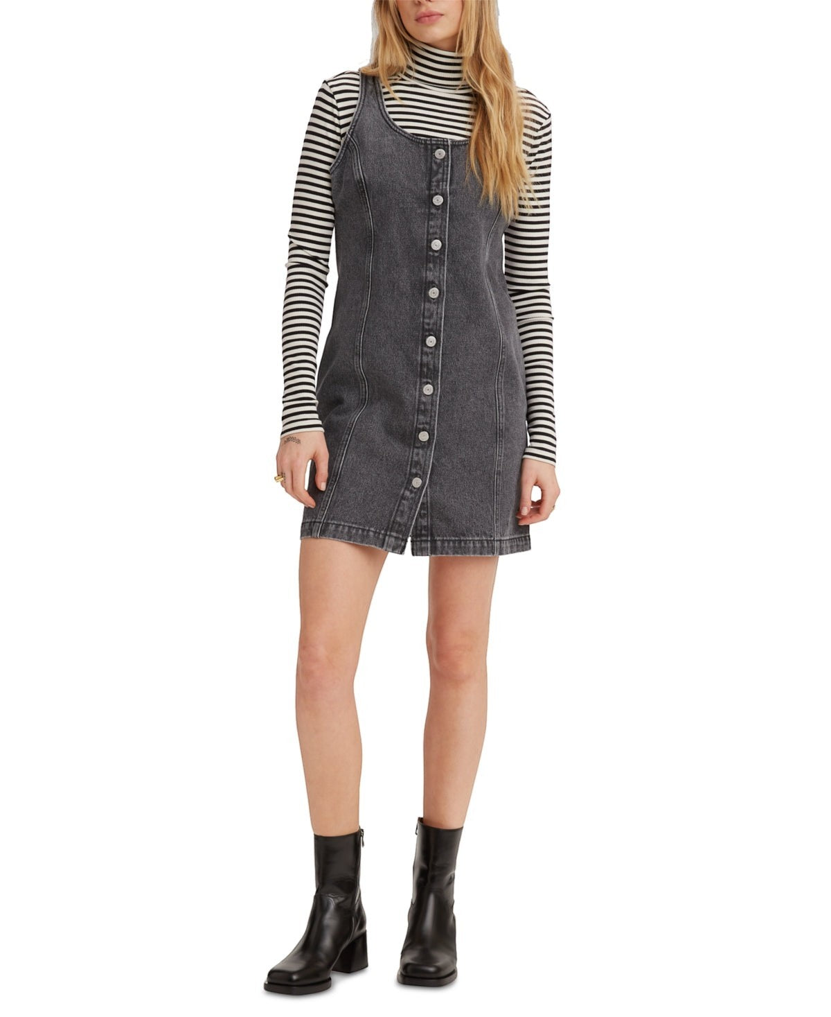 Levis Women Tuli Mini DENIM Dress black