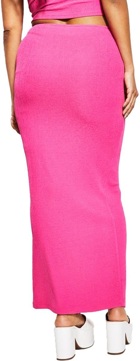 Royalty by Maluma Womens Tie-Front Maxi Skirt Fuchsia Purple