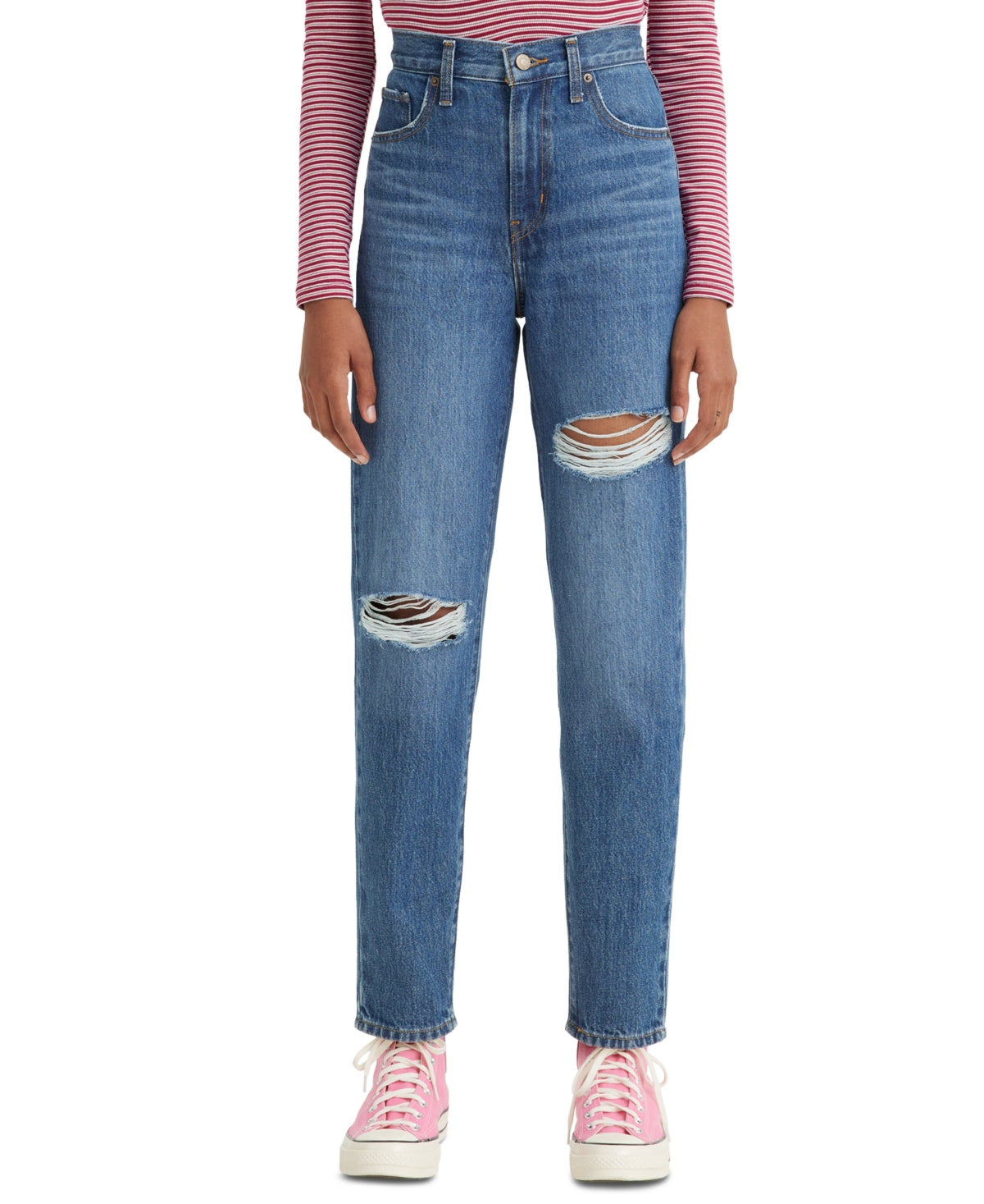 Levi's(r) Womens High-Waisted Mom Jeans Women's Jeans Medium Indigo : 28/ 27