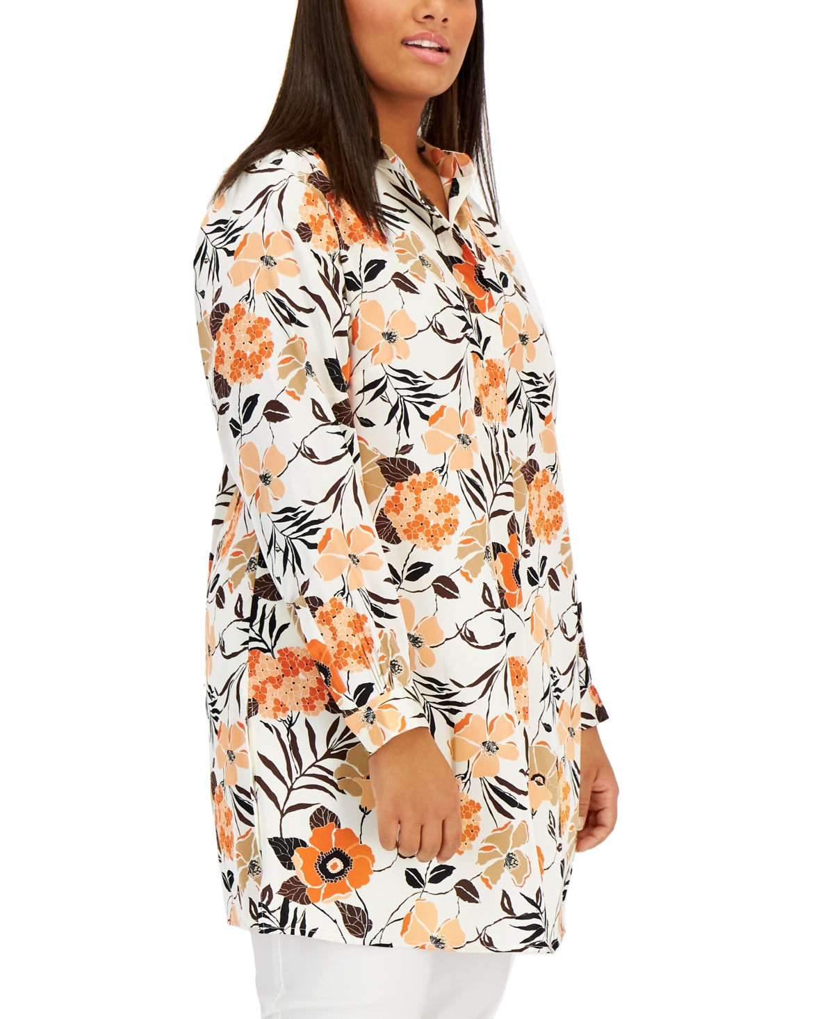 Anne Klein Plus Size Vented-Hem Tunic Anne