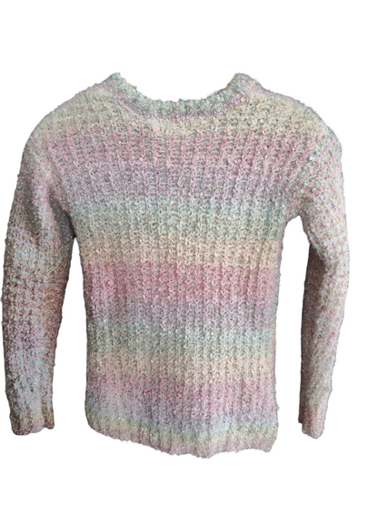 Epic Threads Toddler Girls Striped Twist Sweater Top. Creole Pink.