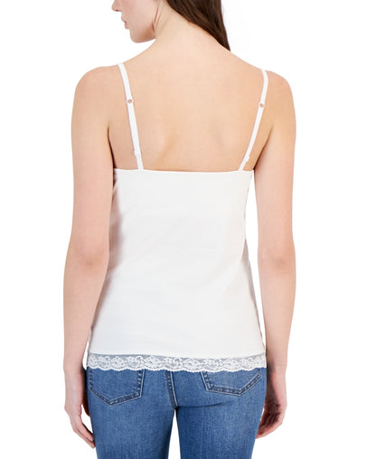 Charter Club - Débardeur soutien-gorge à bordure en dentelle pour femme