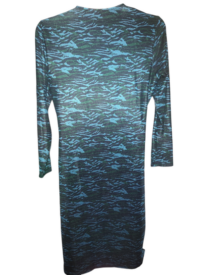 Anne Klein Nomad Printed Faux-Wrap Dress - Anne Black Multi