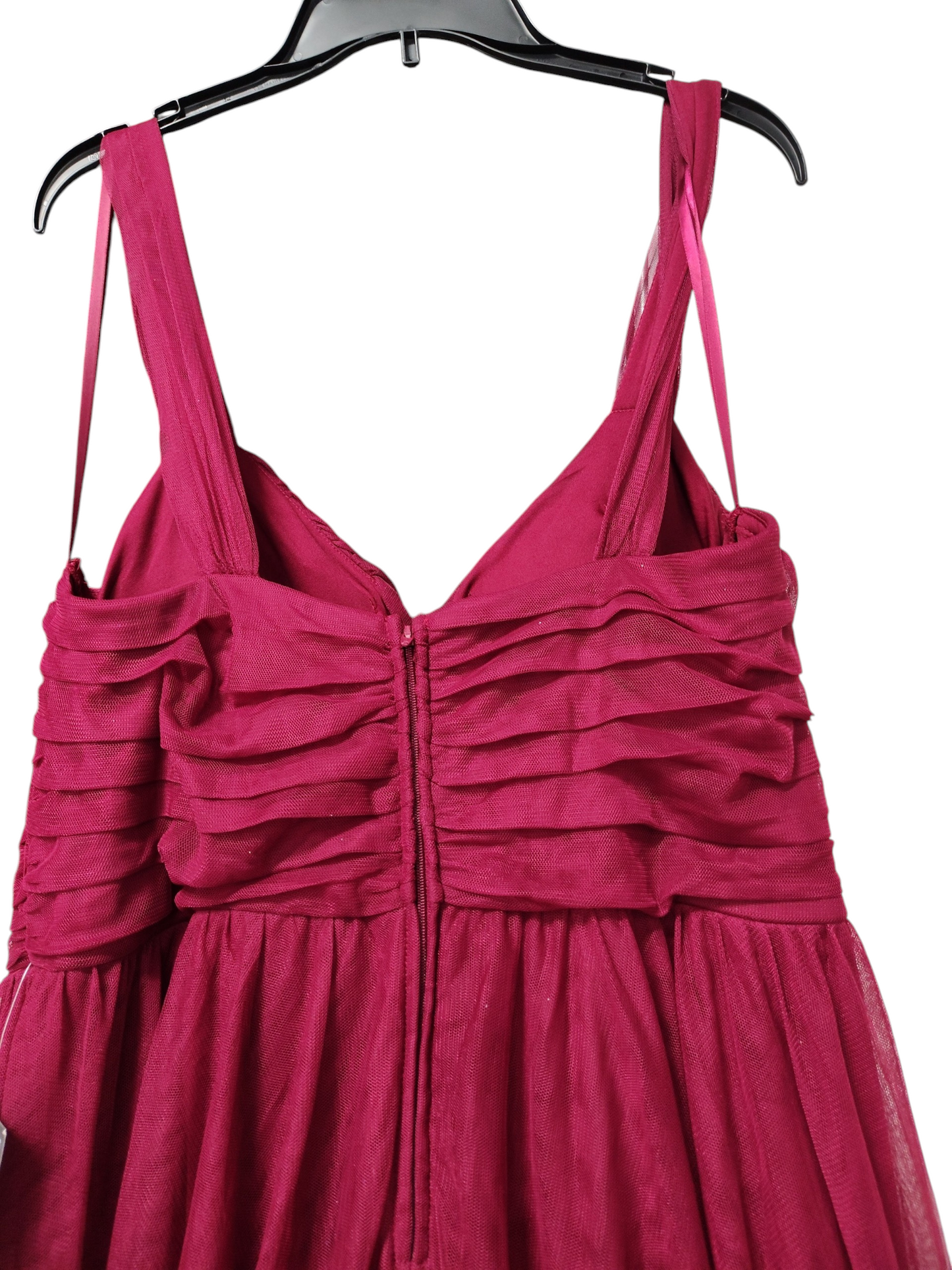 City Studios Plus Size Mesh Formal Evening Sleeveless ball Dress.