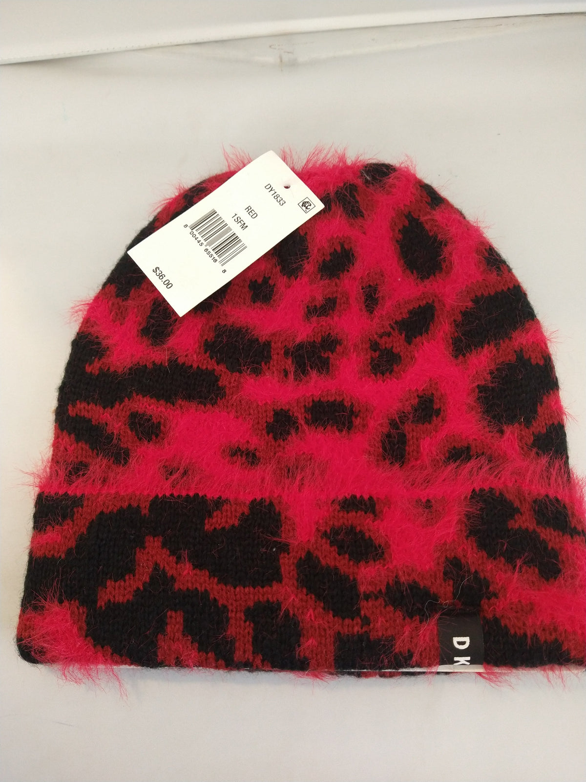Écharpe en tricot à motif zèbre duveteux