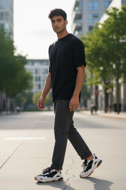 SNKR Project Men's Sneakers. Prospect Park Black,White 13M