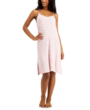 Jenni Printed Long Chemise Nightgown Sleep Script Medium