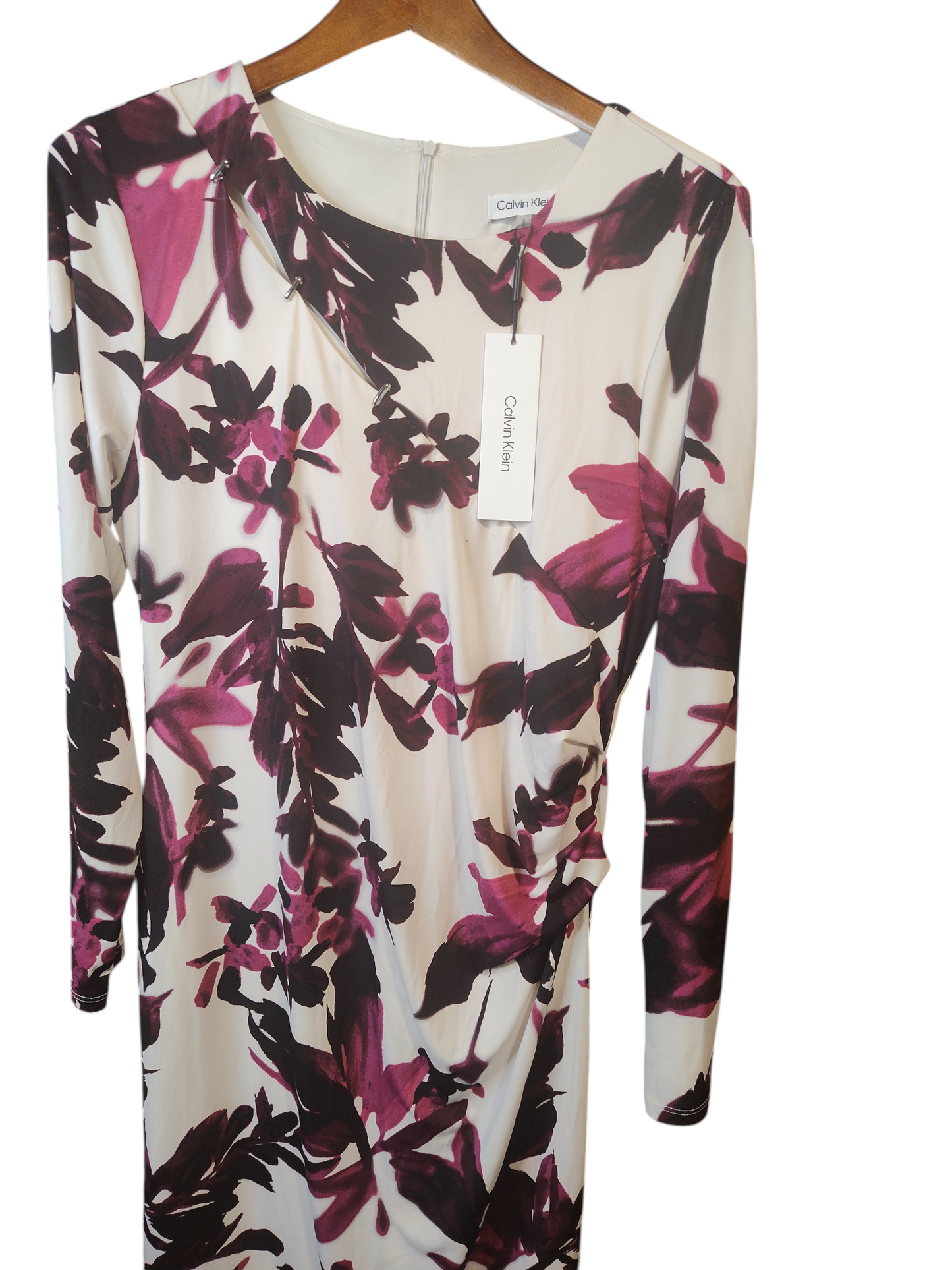 T-shirt à manches longues et imprimé floral Calvin Klein pour femme