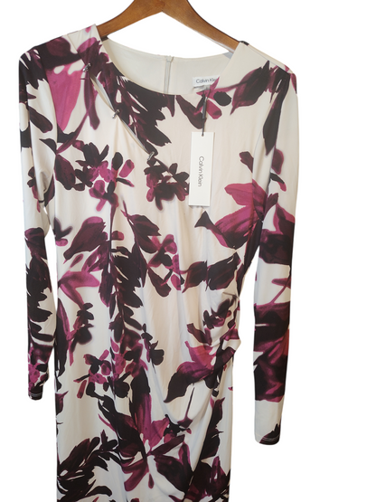 T-shirt à manches longues et imprimé floral Calvin Klein pour femme