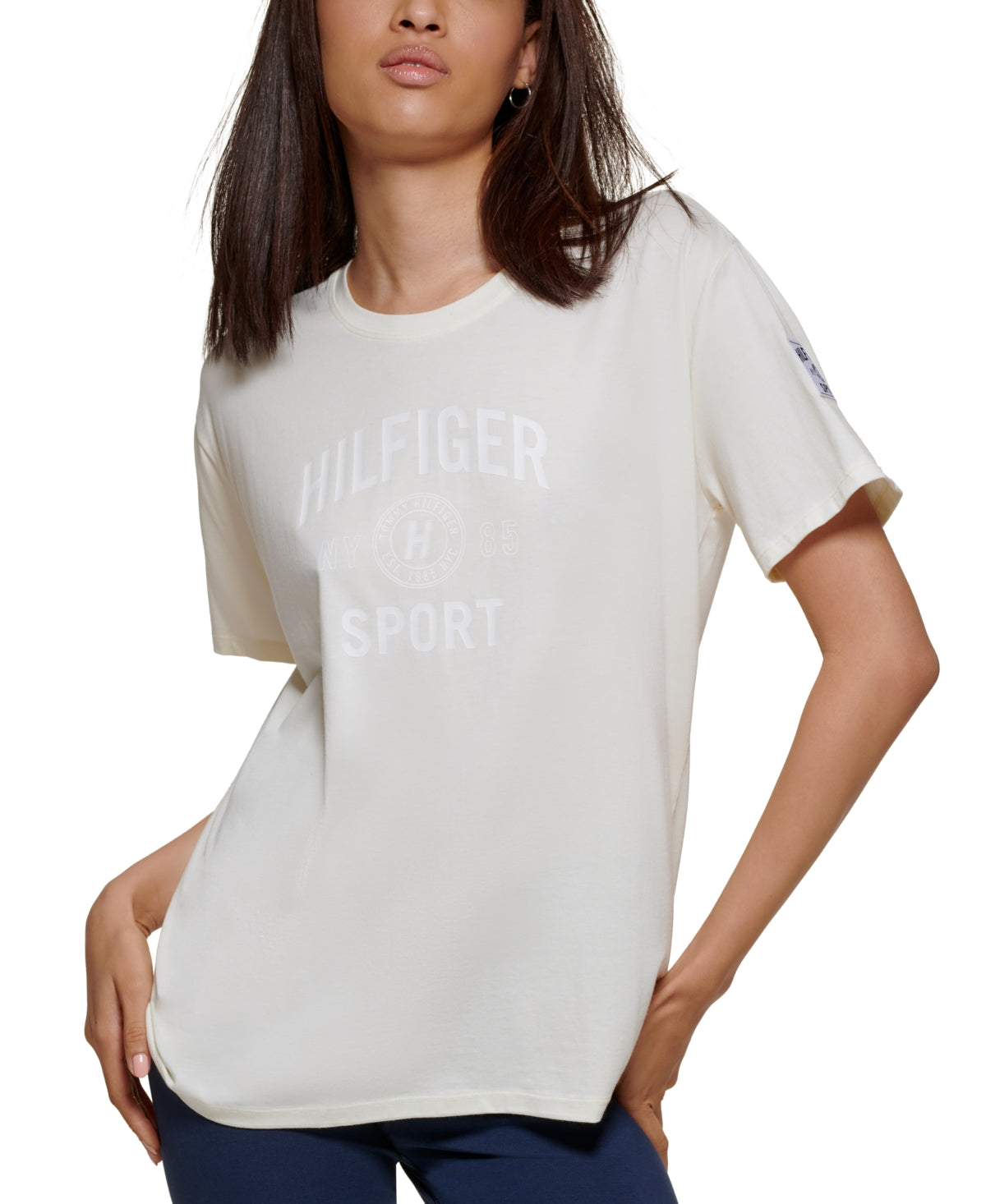 T-shirt graphique Tommy Hilfiger Active Varsity pour femme