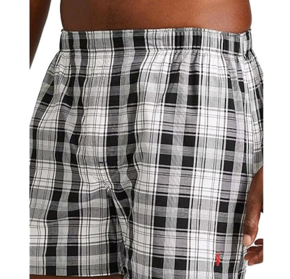 3pcs Mens Polo Ralph Lauren Classic Woven Boxers 100% Cotton small