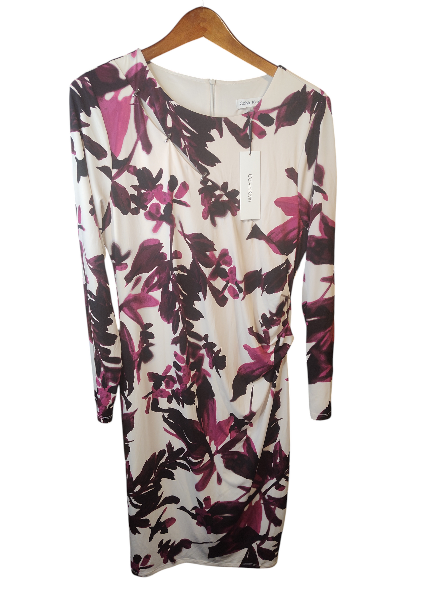 T-shirt à manches longues et imprimé floral Calvin Klein pour femme