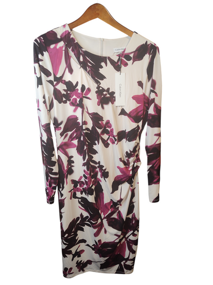 T-shirt à manches longues et imprimé floral Calvin Klein pour femme