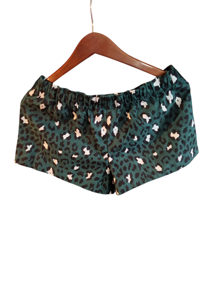 Short de pyjama en flanelle de coton Jenni. Funky Leo