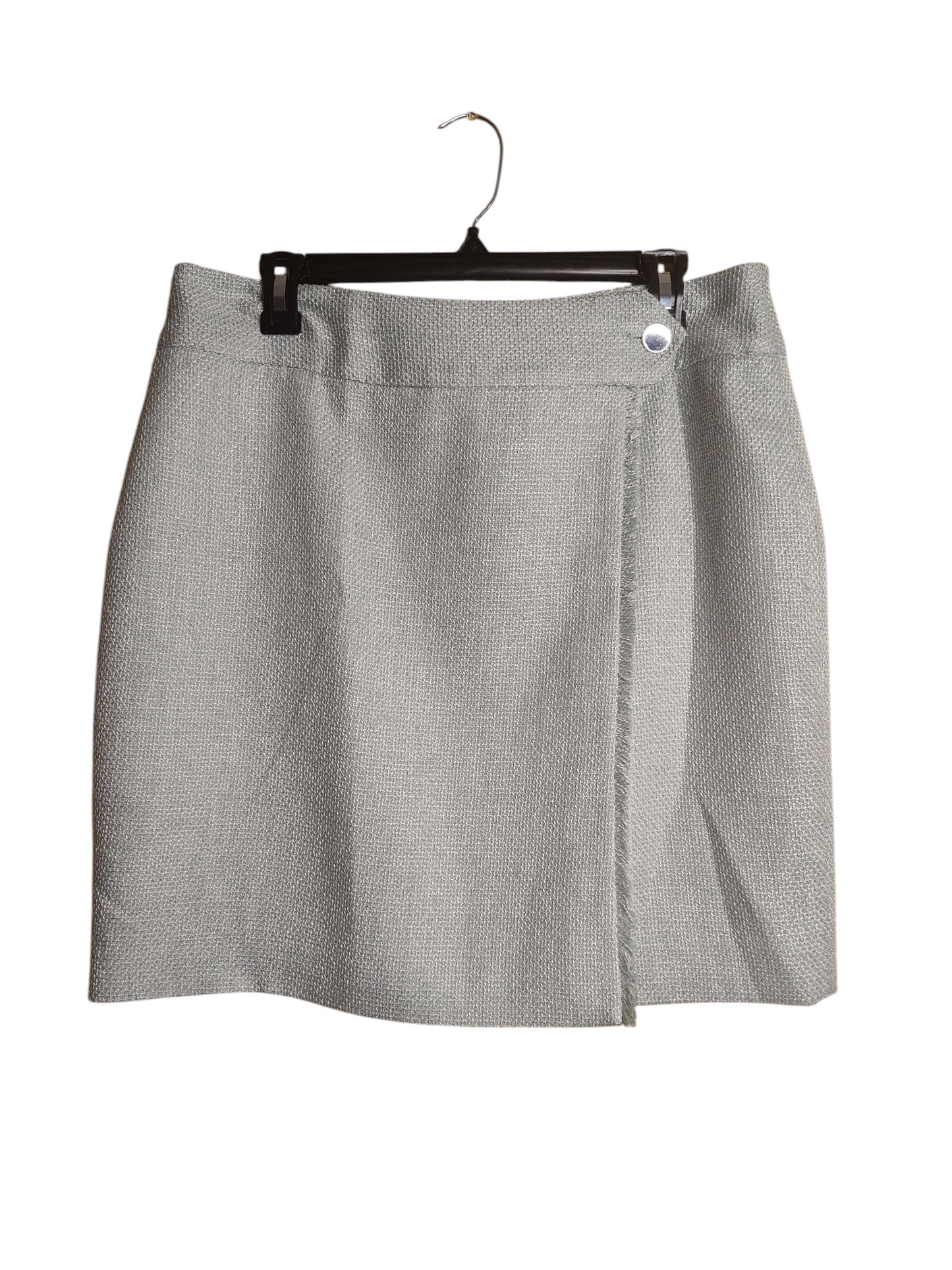 Calvin Klein Womens Tweed Pencil Skirt Jadeite Mint Green 10