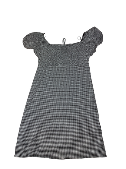 Chemise à carreaux à col carré Riley Rae Gris