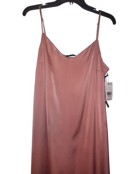 Black Tape Slip Midi long Dress Soft Antique Blush large