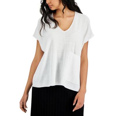 T-shirt à col en V pour femme Eileen Fisher