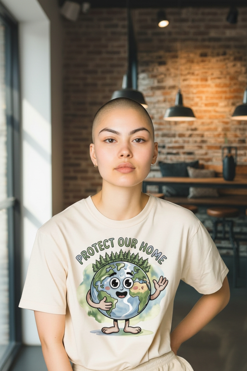 Adults  “Protect Our Home” Earth Day Awareness T-Shirt