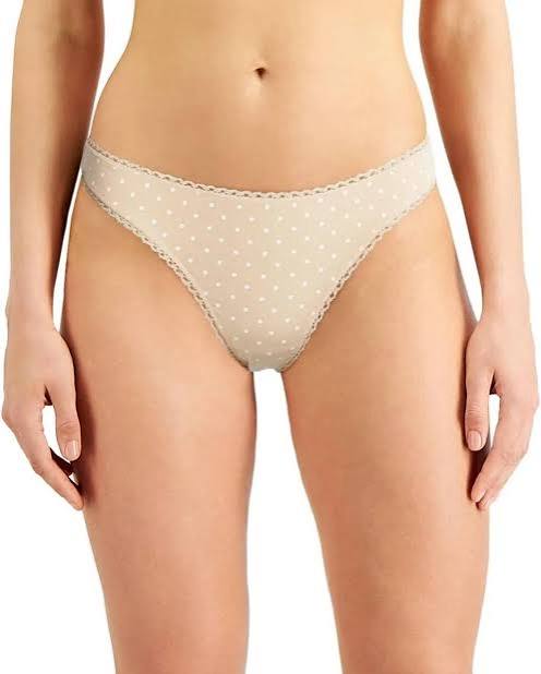 String en coton avec bordure en dentelle pour femme Charter Club
