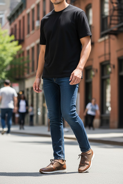 Baskets en daim expresso Gordon Rush Rubin