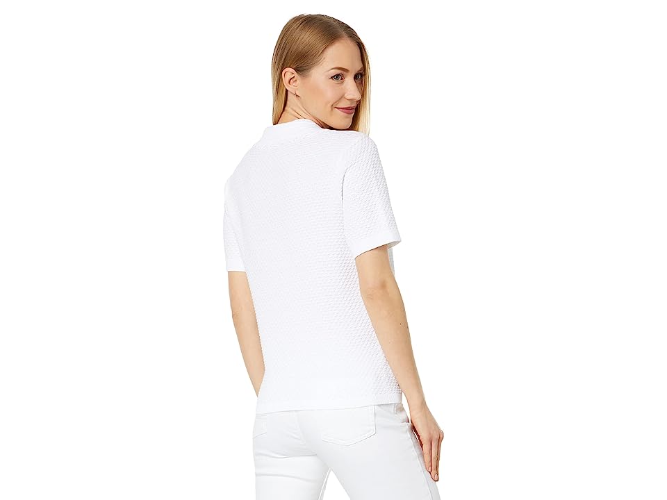 Tommy Hilfiger Womens Cotton Knit Polo Sweater top