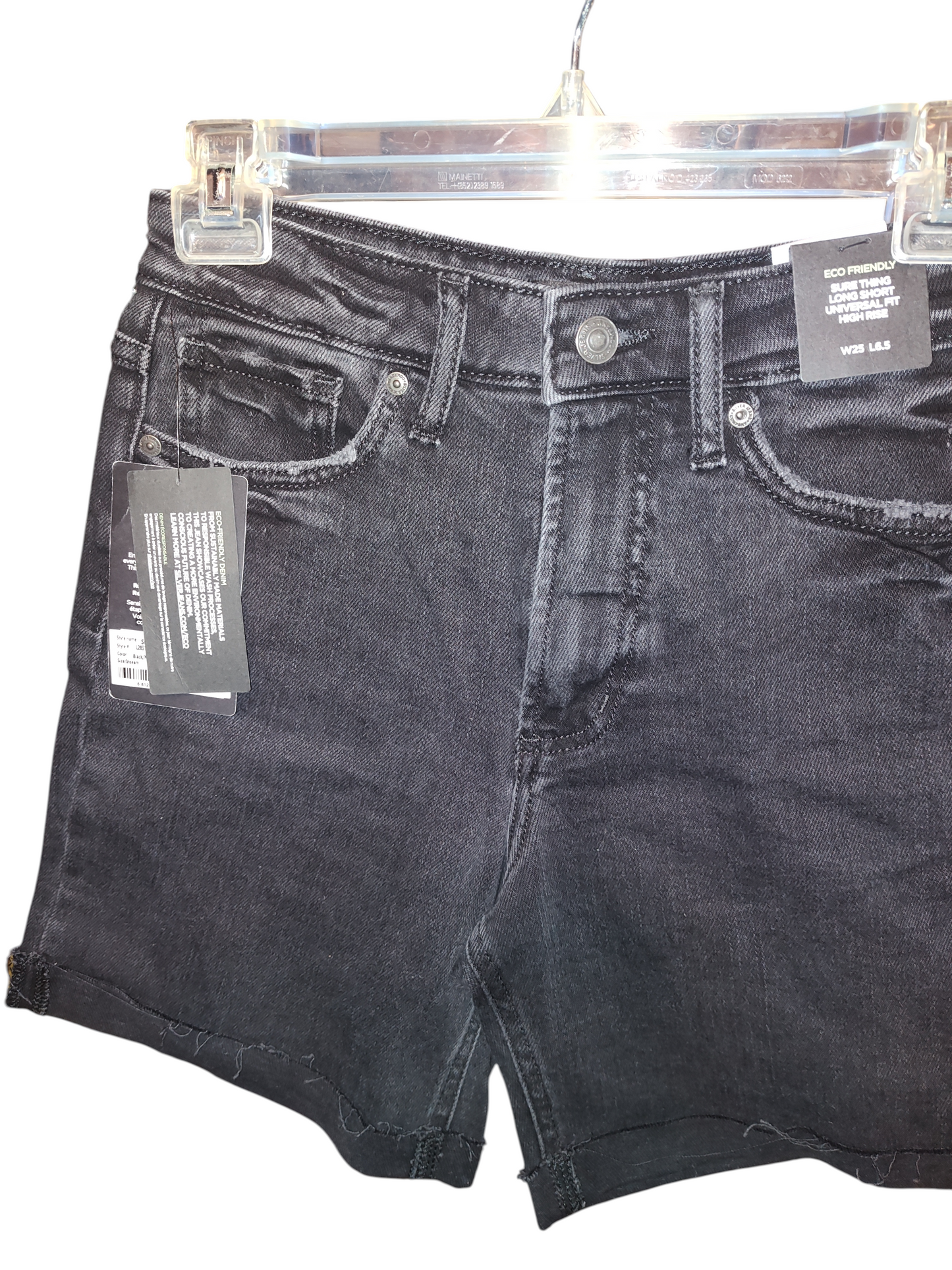 Silver Jeans Co. Women's Sure Thing High Rise Long denim Short-Legacy size 25/6.5