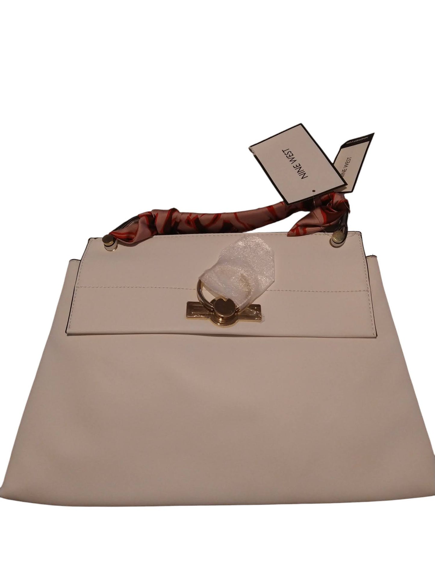 Nine west Deserae medium handbag. White Gold