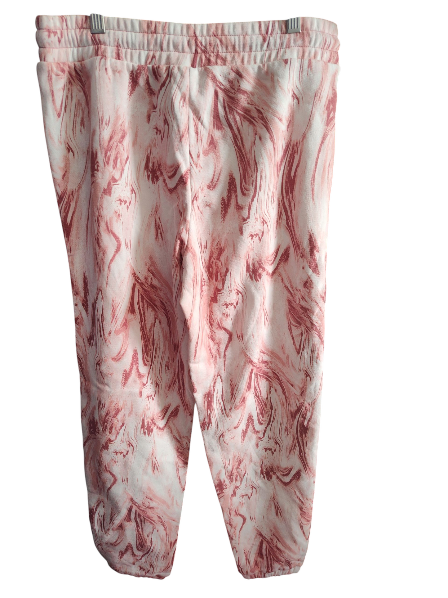 Jenni women's Sleep Jogger pajama lounge Pants Marble Pink -Rose Small