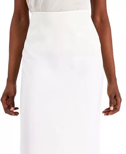 Jupe mi-longue en crêpe Kasper