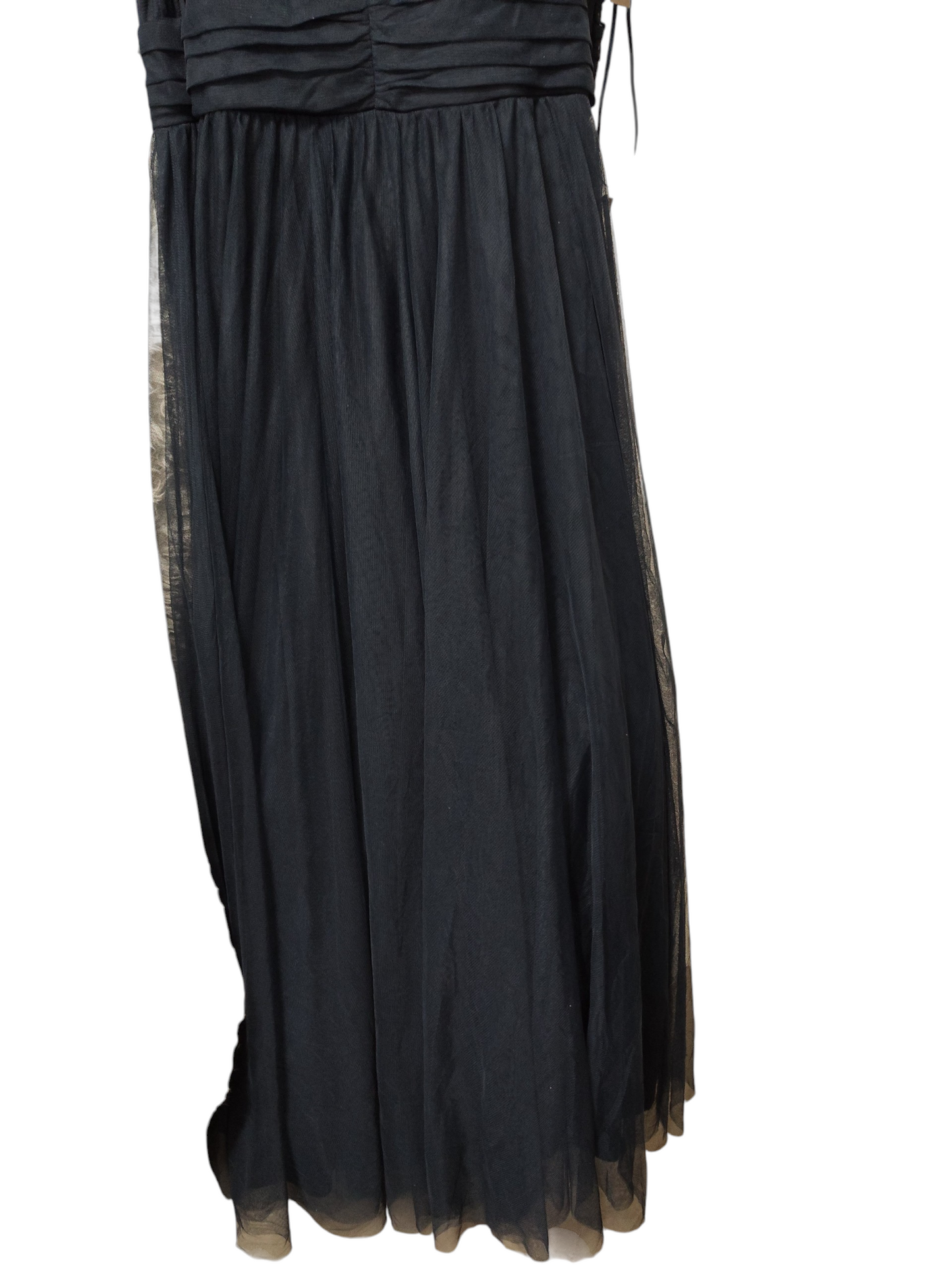 City Studios Plus Size Mesh Formal Evening Sleeveless ball Dress.