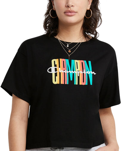 T-shirt court avec logo Champion pour femme