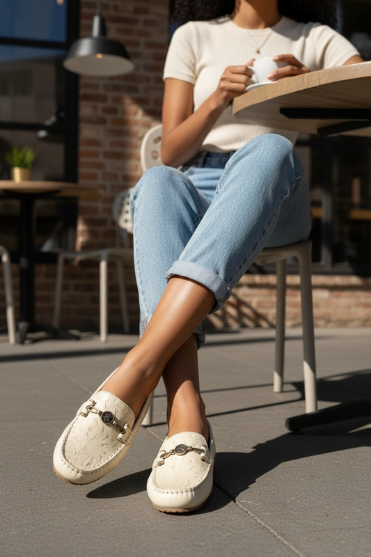 Patricia Nash's Trevi Moccasin Loafers size 6M Flats. Rattan