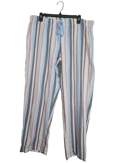 Jenni woven 100% cotton striped pajama pants. Multicolor XL