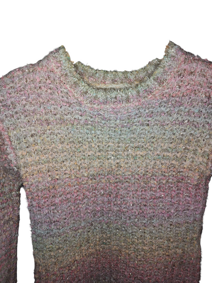 Epic Threads Toddler Girls Striped Twist Sweater Top. Creole Pink.