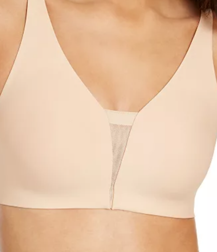 Calvin Klein Invisibles Wirefree Mesh Unlined Triangle Bralette QF5380