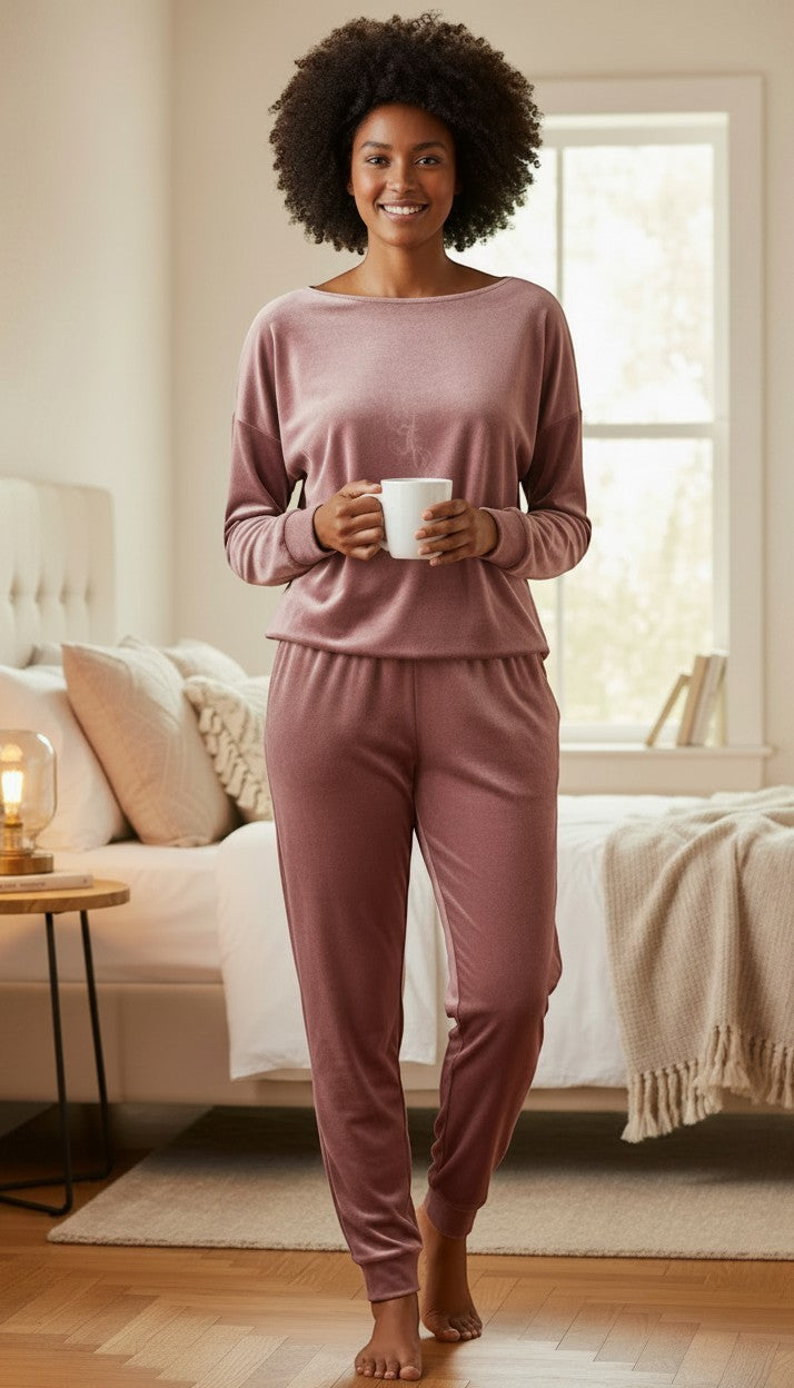 jenni mauve womens lounge set