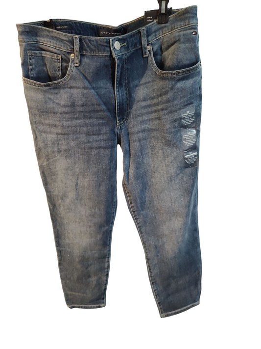 Jean droit Tommy Hilfiger Tribeca pour femme - Jean taille mi-haute