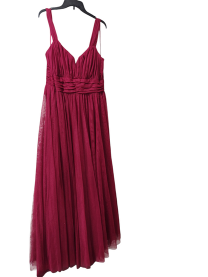 City Studios Plus Size Mesh Formal Evening Sleeveless ball Dress.