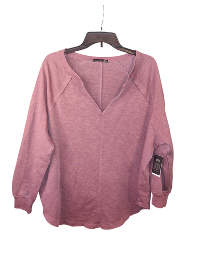 T-shirt Raglan en coton grande taille à la mode de couleur poussiéreuse