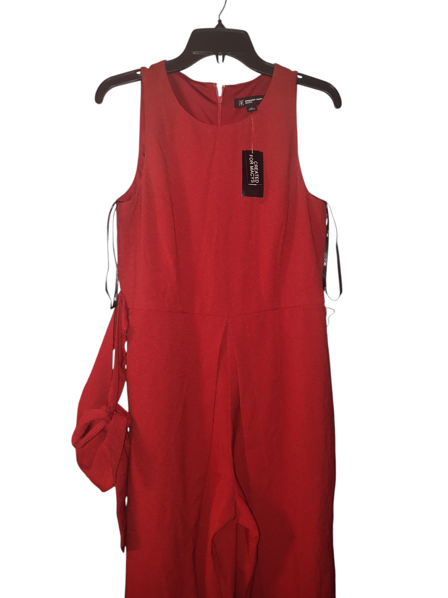 I.N.C. International Concepts Flyaway-Leg Crepe Jumpsuit  Slit