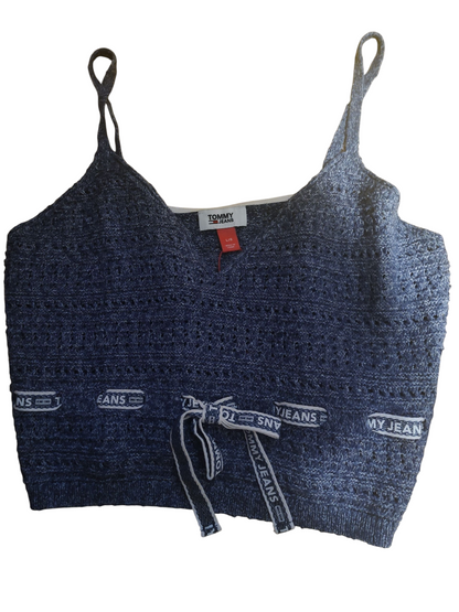 Haut court en crochet Tommy Jeans