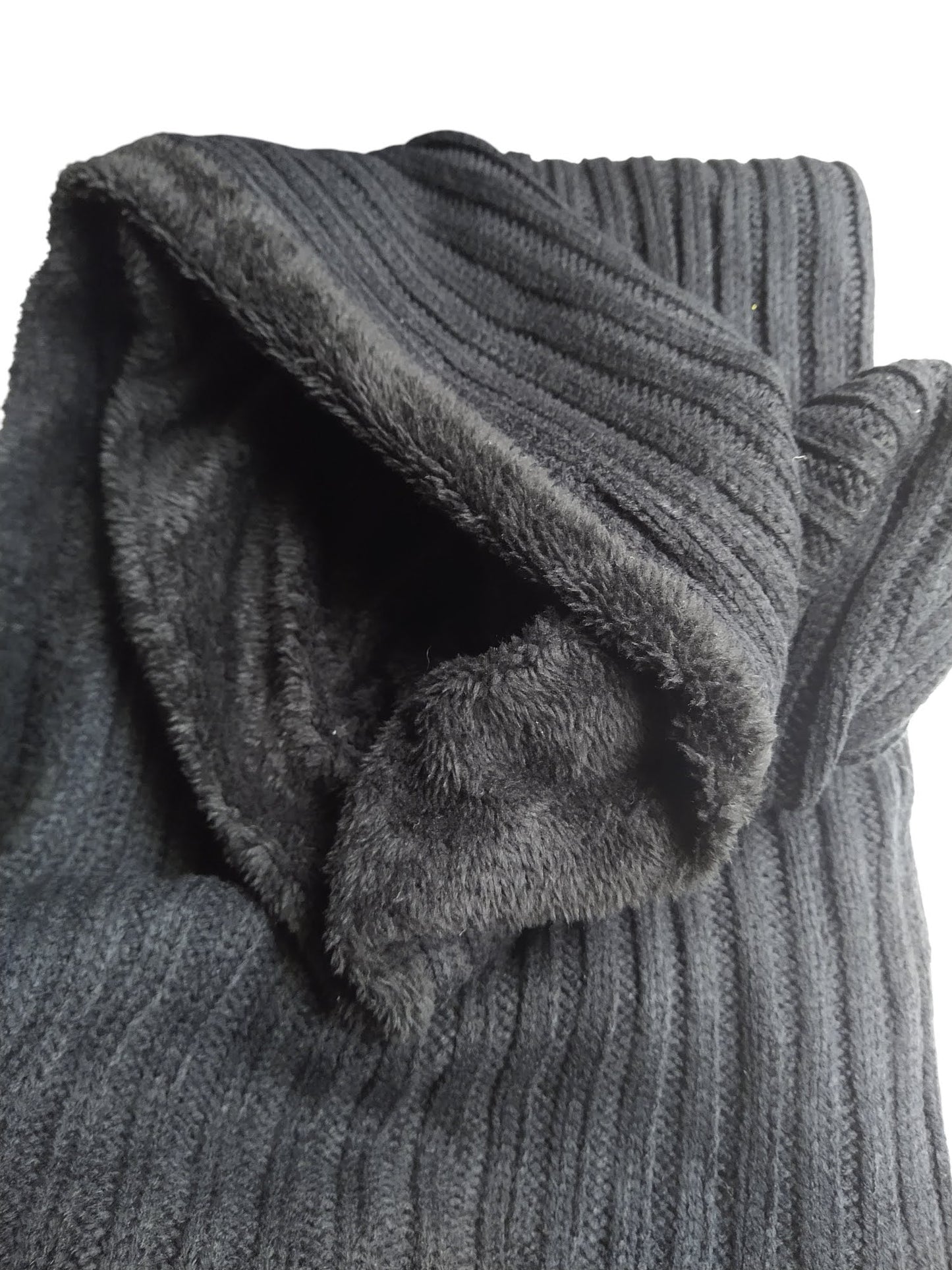 DKNY Women's Fleece lined  Ribbed Infinity Winter Scarf- DK4908