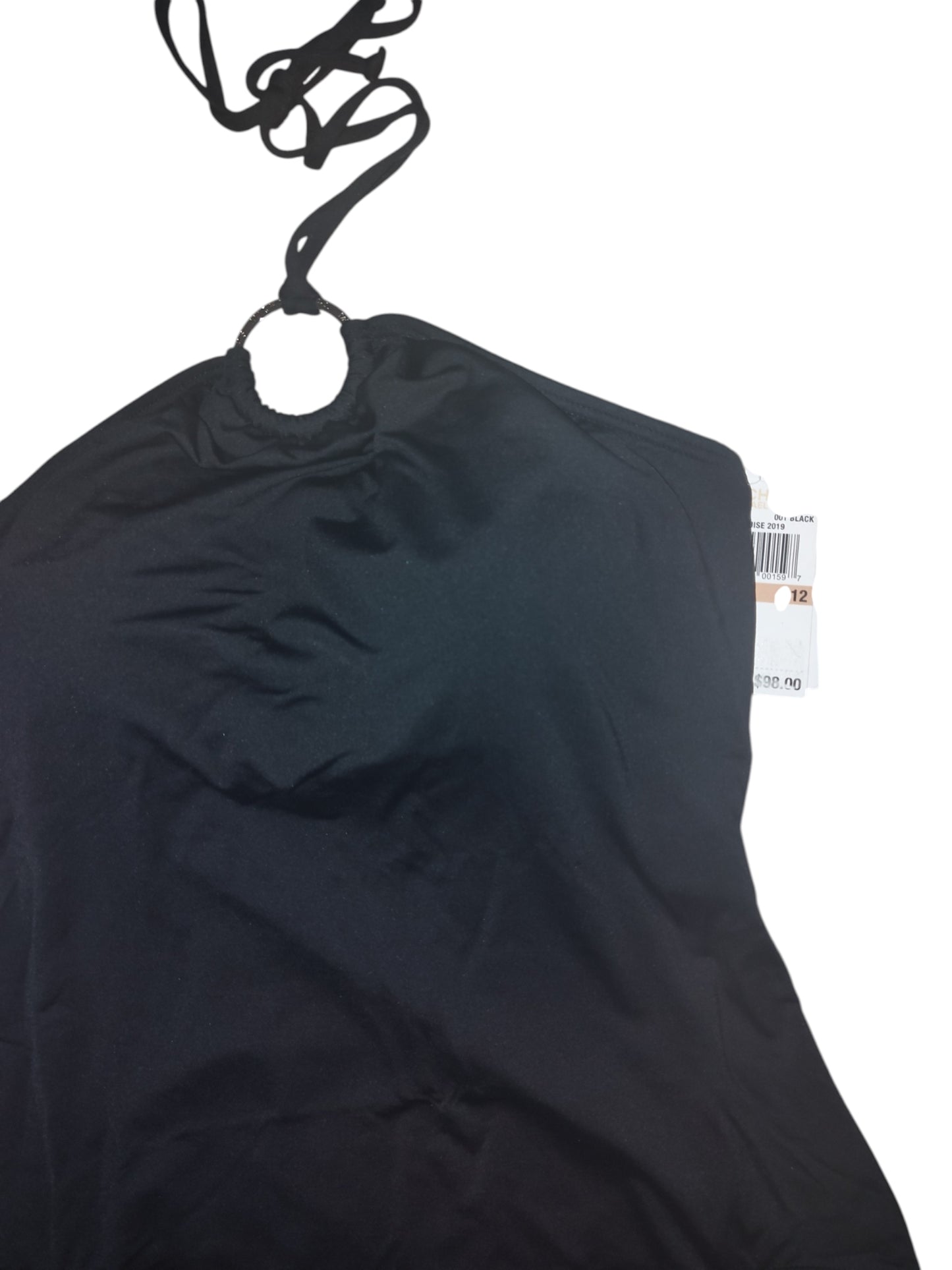 Maillot de bain une pièce bandeau avec anneau et logo